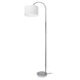 thumbnail image 1 of Arched Floor Lamp Brushed Nickel Base & Pole with TC White shade, 1 of 1