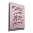 thumbnail image 2 of Epic Graffiti 'Workout, Smile, Sleep, Repeat' by Lux + Me Designs, Giclee Canvas Wall Art, 18"x26", 2 of 6