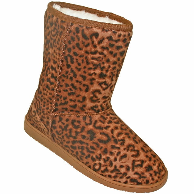 Women's Dawgs 9-inch Microfiber Boots Leopard Print Size 5