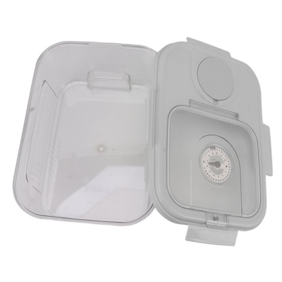 Rice Container Kitchen Dry Food Rice Storage Box Airtight Rice Dispenser Rice Storage Bin Household Cereal Dispenser Bucket Small 5kg Capacity White