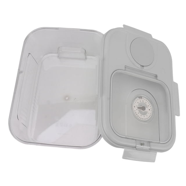 Rice Container Kitchen Dry Food Rice Storage Box Airtight Rice Dispenser Rice Storage Bin Household Cereal Dispenser Bucket Small 5kg Capacity White