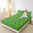 thumbnail image 4 of Feelyou Kawaii Pike Fish Full Size Sheets for Teens, Cartoon Fish Hook Bed Sheets, Cute Rustic Animal Sheet Sets, Microfiber Bedroom Decor, 4pcs, 4 of 7