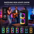 thumbnail image 2 of JYX Party Speaker Bluetooth, 40W Powerful Outdoor Speaker System with 2 Mic, Remote Control, T37-T, 2 of 11