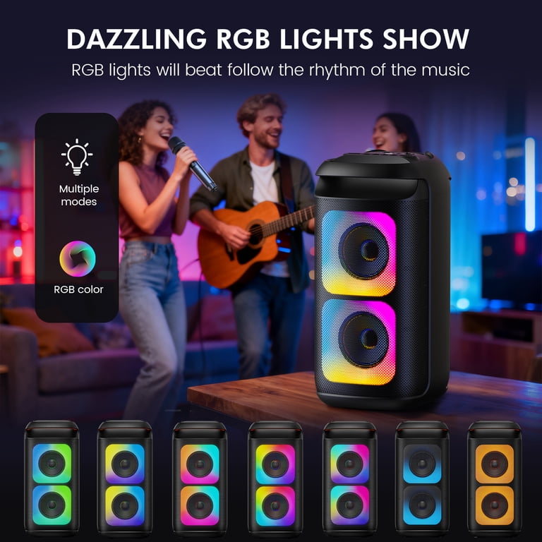 JYX 40W Party Speaker with Karaoke Microphones photo 5