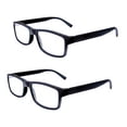 thumbnail image 1 of lentes de lectura retro 1.25 negro 2 piezas, 1 of 6