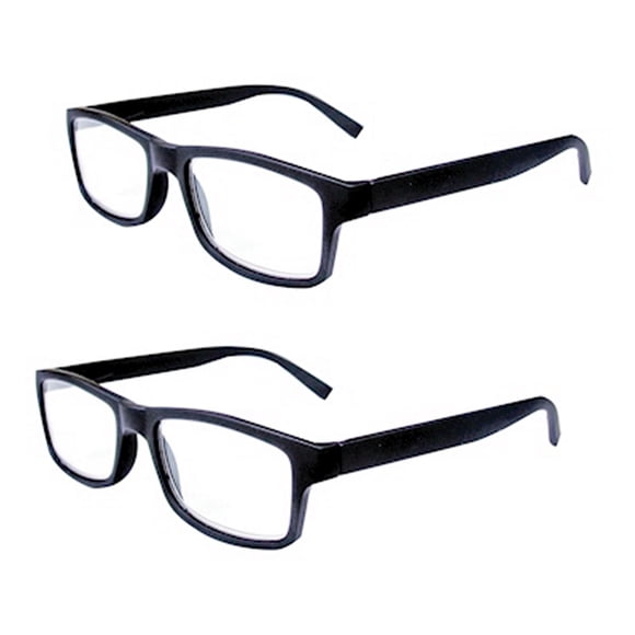 lentes de lectura retro 1.25 negro 2 piezas