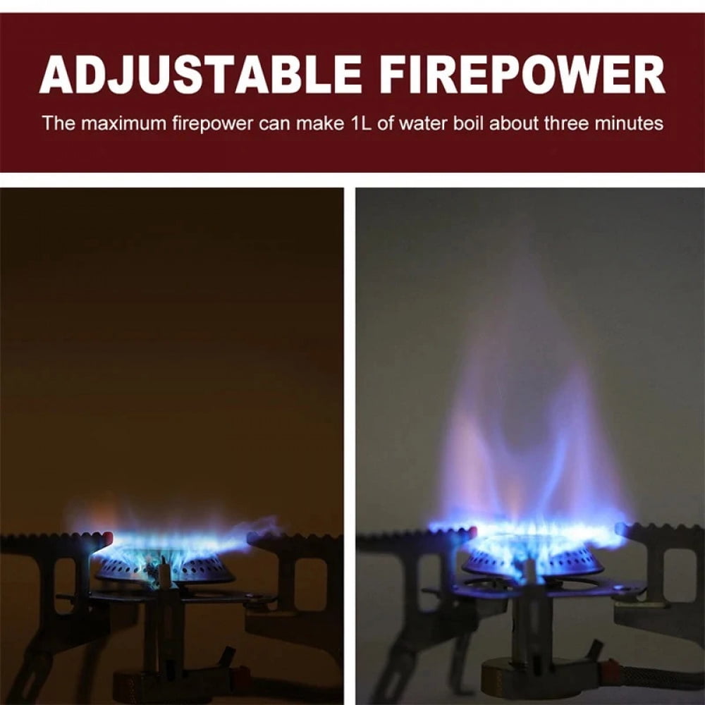 Camping Gas Stove Portable Folding Outdoor Backpacking Stove Tourist Equipment For Cooking Hiking Picnic 3500W