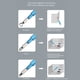 thumbnail image 4 of Cuchillo Para Cortar Pisos, 2 Juegos De 4 Cuchillas HSS, De aleación De Aluminio, Cuchillo Profesional Para Cortar Pisos Para Soldar, 4 of 7
