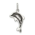 thumbnail image 4 of FJC Finejewelers Sterling Silver Antiqued Dolphin Pendant Necklace - Chain Included, 4 of 4