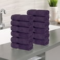 thumbnail image 2 of Superior Zero Twist Cotton Face Towel Washcloth Set of 12, Grape Seed, 2 of 11