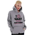 thumbnail image 4 of I Donut Want to Do Anything Funny Pun Unisex Plus Fleece Graphic Hoodie Brisco Brands 2X, 4 of 5