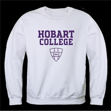 W Republic 568-700-WT2-01 Hobart & William Smith College Statesmen Seal Crewneck Sweatshirt, White - Small