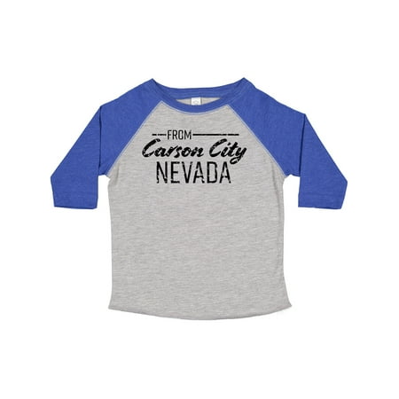 

Inktastic From Carson City Nevada in Black Distressed Text Gift Toddler Boy or Toddler Girl T-Shirt