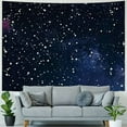 thumbnail image 4 of Shiartex  Night Sky Stars Tapestry Wall Hanging Starry Dark Blue Galaxy Universe Tapestries Space Room Wall Art TapestriesKids Adults for Bedroom Living Room Dorm 40x30inch, 4 of 6