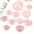 thumbnail image 3 of HOOUN Natural Pink Rose Quartz Crystal Carved Heart Shaped Healing Love Gemstone Gift-40mm, 3 of 9