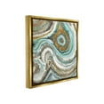 thumbnail image 4 of Stupell Industries Swirled Agate Pattern Abstract Painting Gold Floater Framed Canvas Art Print Wall Art, 18 x 18, 4 of 10
