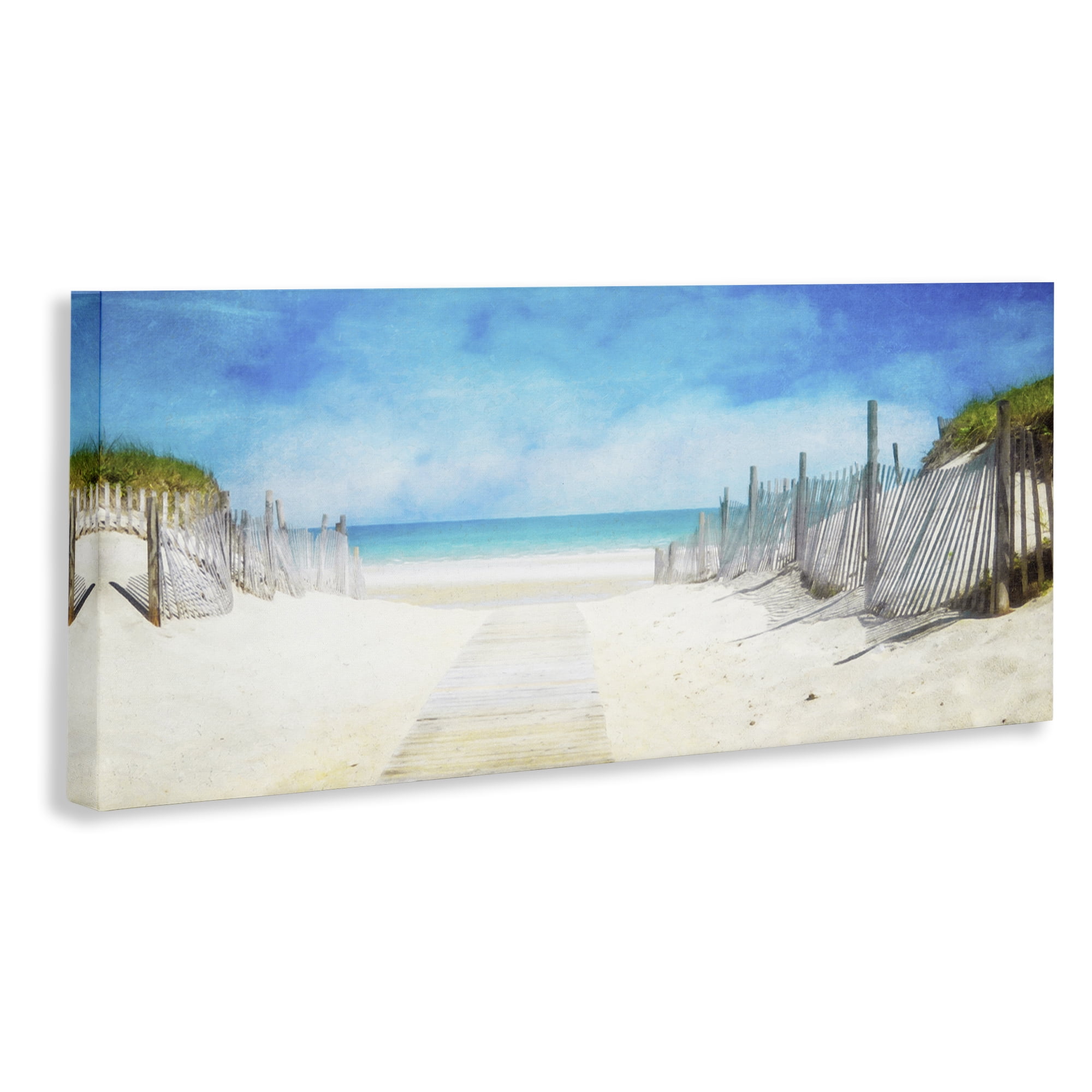 Stupell Industries Dunes Of The Cape Landscape & Nature Painting Wrapped Canvas Art Print Wall Art, 40 x 17