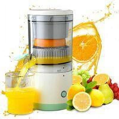 Exprimidor de cítricos eléctrico multifuncional, exprimidor de jugo de naranja y limón de alto rendimiento, exprimidor de frutas portátil inalámbrico recargable por USB para cocina y viajes