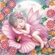 thumbnail image 4 of Pintura de diamante 5D DIY Kit de taladro de forma especial parcial Hada de las flores 30x30cm, 4 of 8