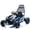 Blue, variant on Conchico 24V 400W Electric Go Kart for Kids Ages 6-12, Drift Car with Protective Roll Cage, 5-Point Safety Harness, Bluetooth Music Ride on Toy for Outdoor, Black