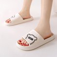 thumbnail image 6 of FAMTKT Womens Mens Solid Color Hollow Side Tracing Thickening Super Soft Breathable Non-Slip Bedroom Home Slippers, Womens House Slippers, 6 of 6