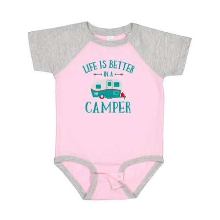 

Inktastic Life s Better in a Camper Gift Baby Girl Bodysuit