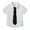 White, variant on Girls' Button Down Shirts Graduation Shirts Boys White Short Sleeve Shirt Toddler Shirts Boys 3-4 Years