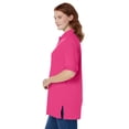 thumbnail image 3 of Woman Within Plus Size Elbow-Sleeve Polo Tunic, 3 of 6