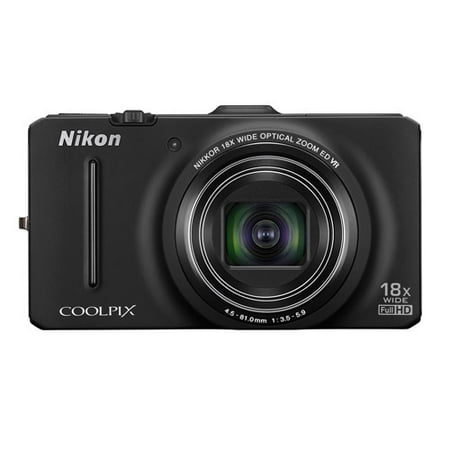 Nikon COOLPIX S9300 Black 16MP Digital Camera w/ 18x Optical Zoom Lens, 3" LCD Display, HD Video, GPS