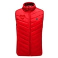 thumbnail image 5 of REORIAFEE Heating Vest Unisex Outdoor Warm with 9 Heating Zones Electric Heated Coat without Power Bank USB Rechargeable Washable Heated Jacket Hunting Heated Jacket Red XXXXL, 5 of 5