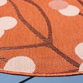 thumbnail image 3 of SAFAVIEH Courtyard Connie Floral Indoor/Outdoor Area Rug, Terra Natural/Brown, 6'7" x 6'7" Round, 3 of 9