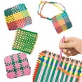 thumbnail image 3 of Harlier Weaving Loom Kit for Kids and Adults - Potholder Weave Looming Toys, Gift for Girls Ages 6 7 8 9 10 11 12 13 Years Old and Above, Square Buildable Loom Knitting Activity, 92 Craft Loops, 3 of 8