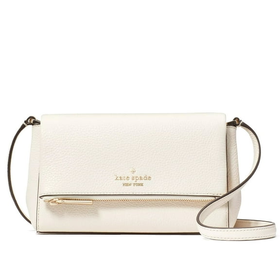 Kate Spade New York Women's Leila Mini Crossbody Bag in Pebbled Leather (Parchment)