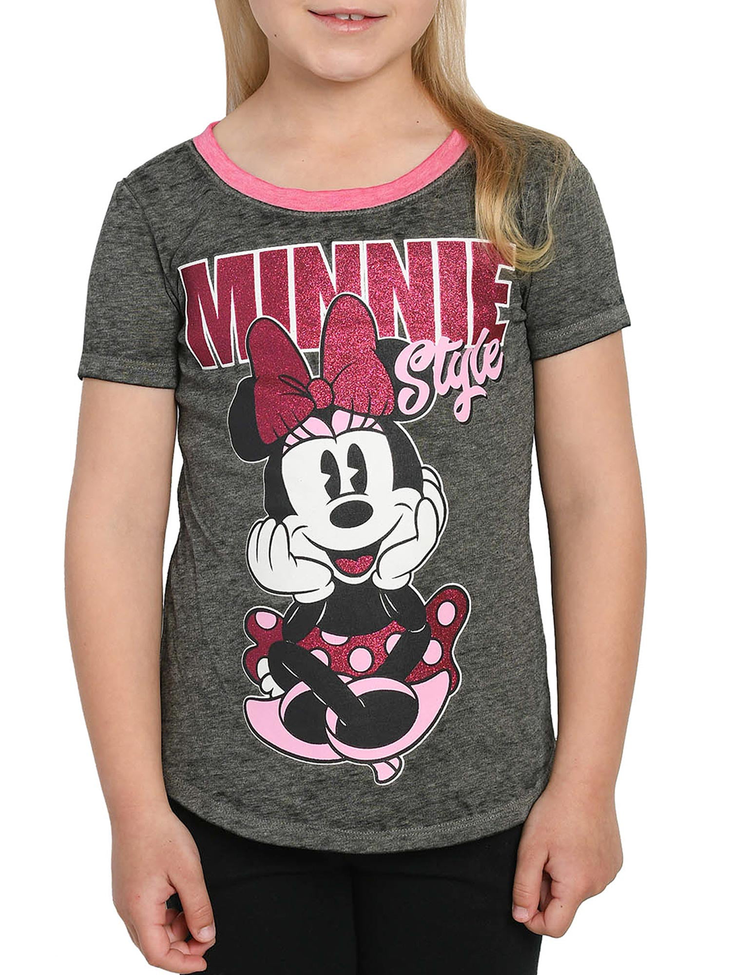 Girls Children Child Disney Minnie Mouse T-Shirt Top age 2-10 years 