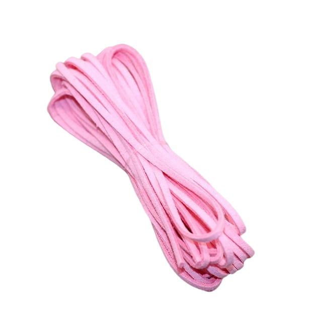 Kearding Cuerdas de gamuza sintética, cordón de cuero trenzado, cuerda de bricolaje, fabricación de joyas, dispositivos, conectar colgantes, Artesanía Rosa claro