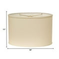 thumbnail image 2 of HomeRoots 470218 18 in. Throwback Oval No Slub Lampshade - Ivory, 2 of 5
