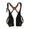 thumbnail image 3 of Bolso de hombro tipo axila, bolso de hombro doble para cosplay, compras, viajes Negro, 3 of 8