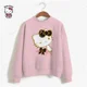 thumbnail image 4 of Sudadera HELLO KITTY para mujer, sudaderas de manga larga, ropa de calle, nueva moda 2024, otoño invierno, estampado de dibujos animados, pulóveres, tops y2k, 4 of 5