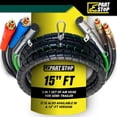 thumbnail image 2 of 15ft 3 in 1 Trailer Air Line Hose Wrap Assembly with 7-Way Electrical Cable - ABS & Power Air Line for Semi Trucks & Trailers, 2 of 10