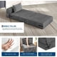 thumbnail image 5 of 72 - pulgada single - size folding sofa cama sleeper chair: convertible futon couch con pillow, small y moderno, linen fabric, ideal para para sala de estar o dorm, 5 of 7