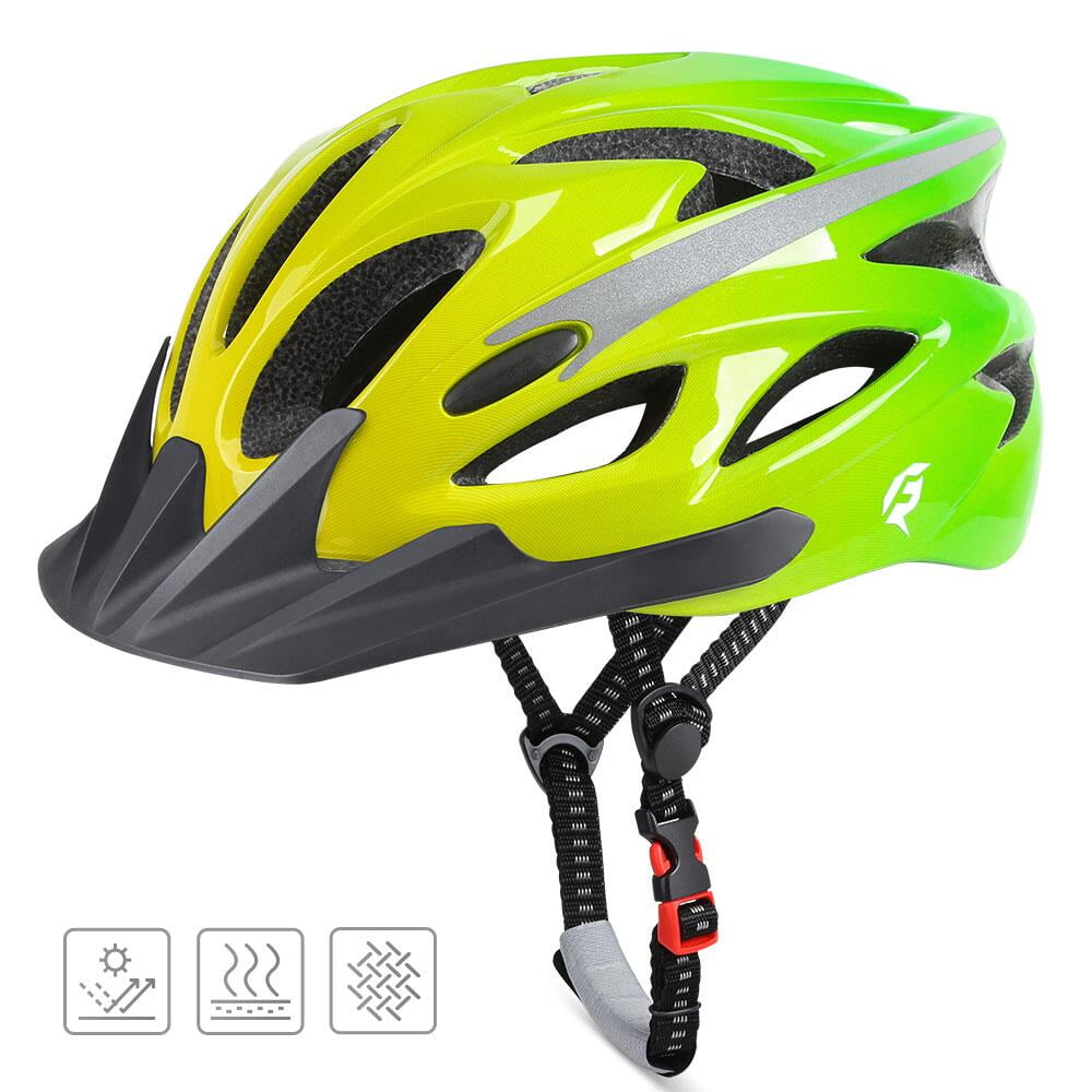 Green Moto Racer Mirror Reflex Stick Helmet 