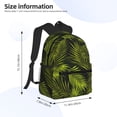 thumbnail image 2 of Easygdp Tropical Palm Leaves Fern Leaf Mochila Casual para Portátil, Mochila para Escuela, Viajes, Negocios, 2 of 6