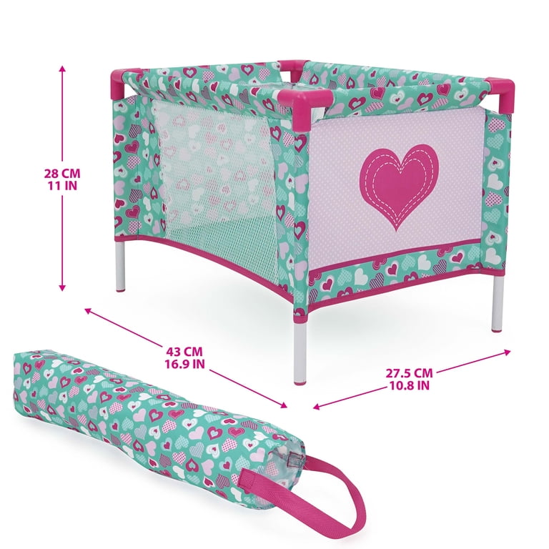 509 Crew: Mint Heart - Bouncer Doll Play Set - Pink & Green