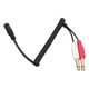 thumbnail image 4 of Cable Adaptador De Sonido, Envoltura De Goma Flexible Para Mejorar La Calidad De La Transmisión De Señal De 3.5 Mm A 2 6.35 Mm Cable Masculino Para Multimedia Para Reproductor De Octpeak Sound Adapter Cable, 4 of 8