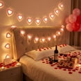 thumbnail image 4 of cpengpj LED Wooden Heart String Lights 6m 40 LED Multicolor Battery Operated Romantic Valentine's Day Home Party Decor, 4 of 8