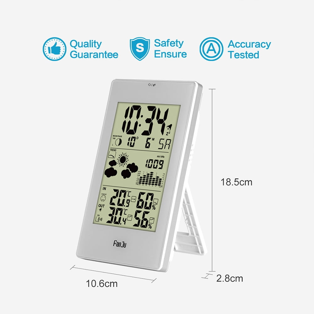 FanJu Indoor Outdoor Thermometer Hygrometer Barometer Wireless