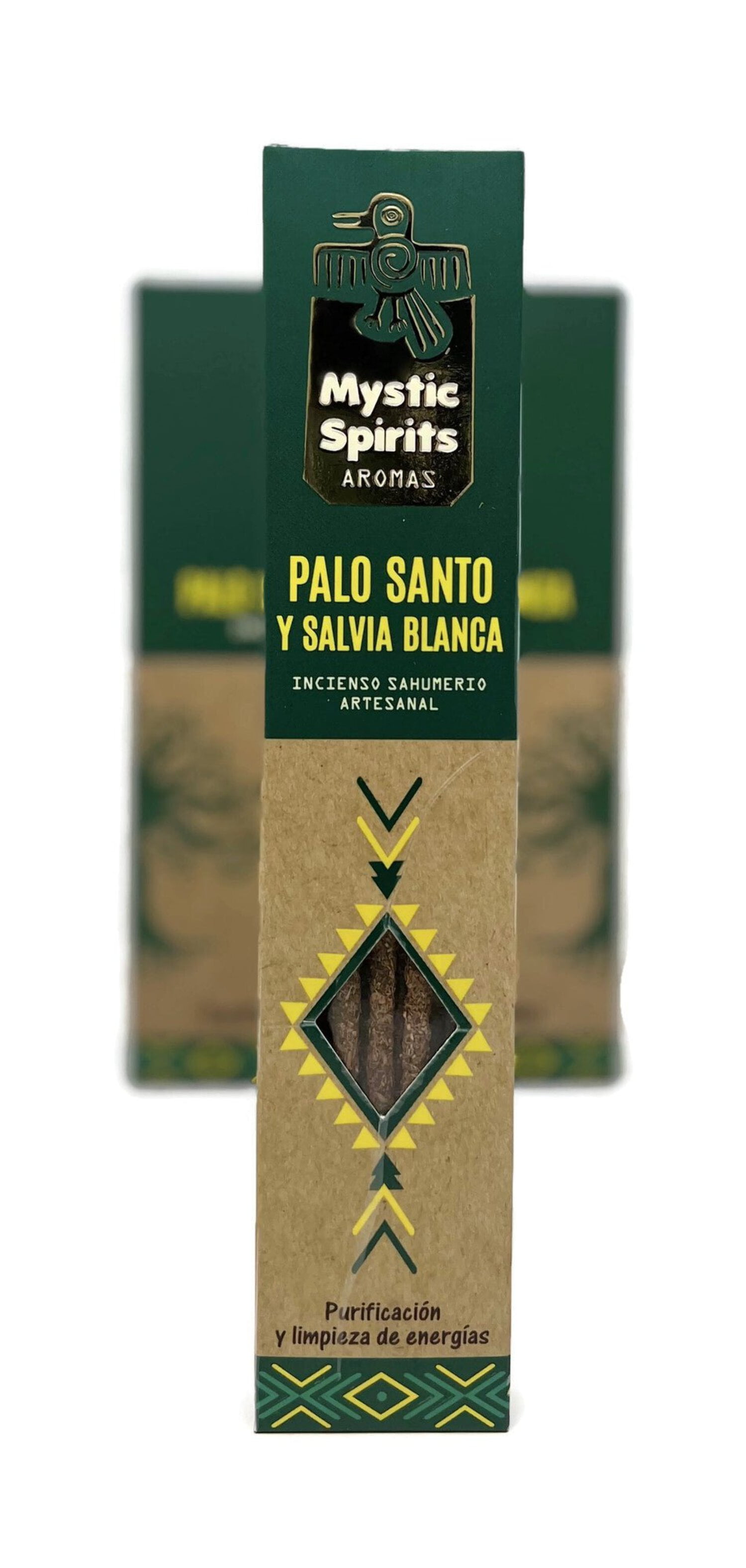 Mystic Spirits Aroma - Palo Santo  White Sage Handcrafted Smudge Incense Sticks