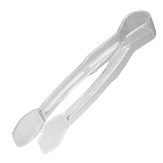 didaey Didaey 8 Pieces Plastic Tongs for Serving Food clear