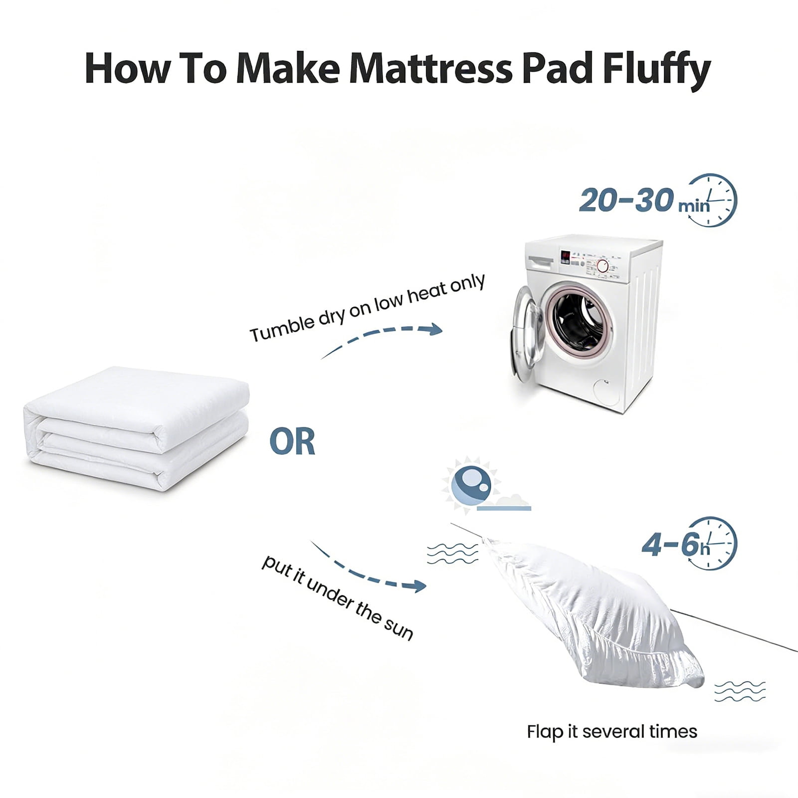 COOKEY Full Mattress Topper, Cooling Pillow Top Quilted Mattress Protector, Deep Pocket Breathable Mattress Pad, 54x75 Inches