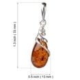 thumbnail image 3 of Sterling Silver and Baltic Amber Pendant "Eleanor", 3 of 6